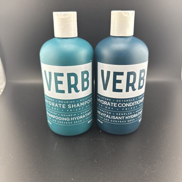 Verb Hydrate Shampoo & Conditioner Set 12 fl oz / 355 ml x 2 Missing A Bit READ - Picture 1 of 3